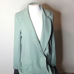 Green Long Sleeve Blazer Size L